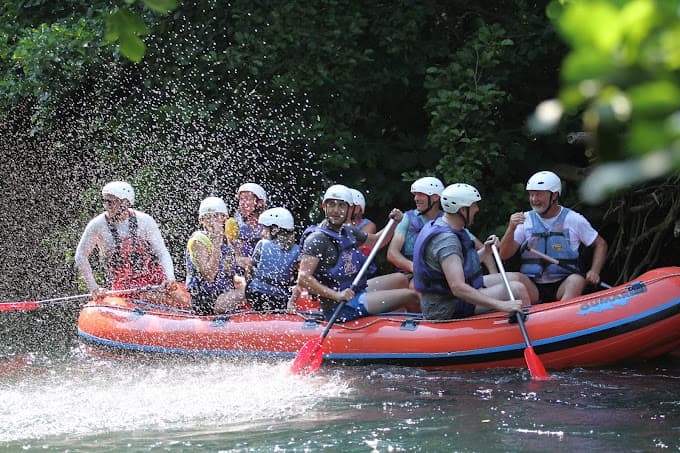 Rafting crew on the Cetina